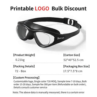 Professional Anti-Fog HD Waterproof Myopia Swimming Goggles for Adults