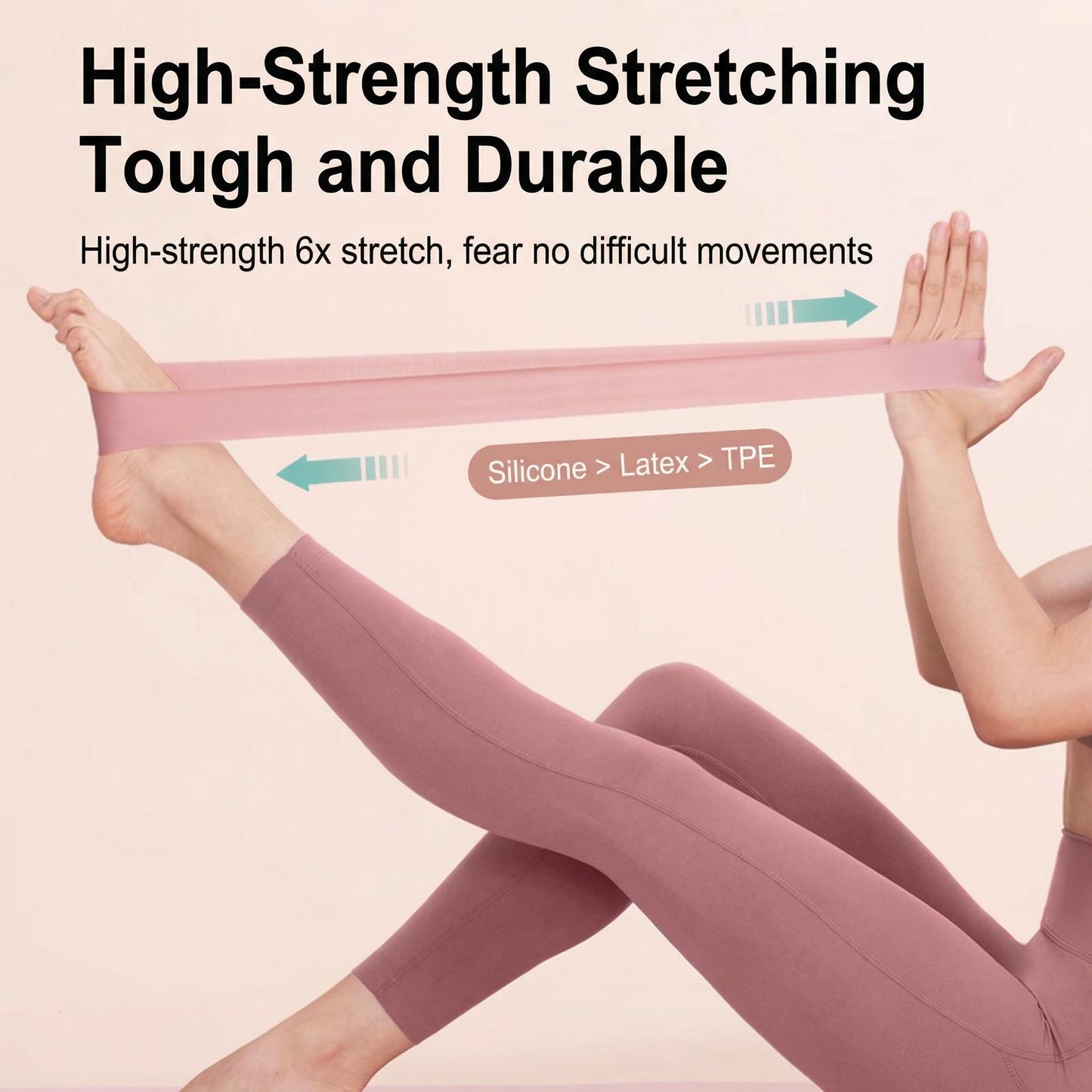 Non-Slip Silicone Hip Resistance Band for Targeted Glute Strength Training