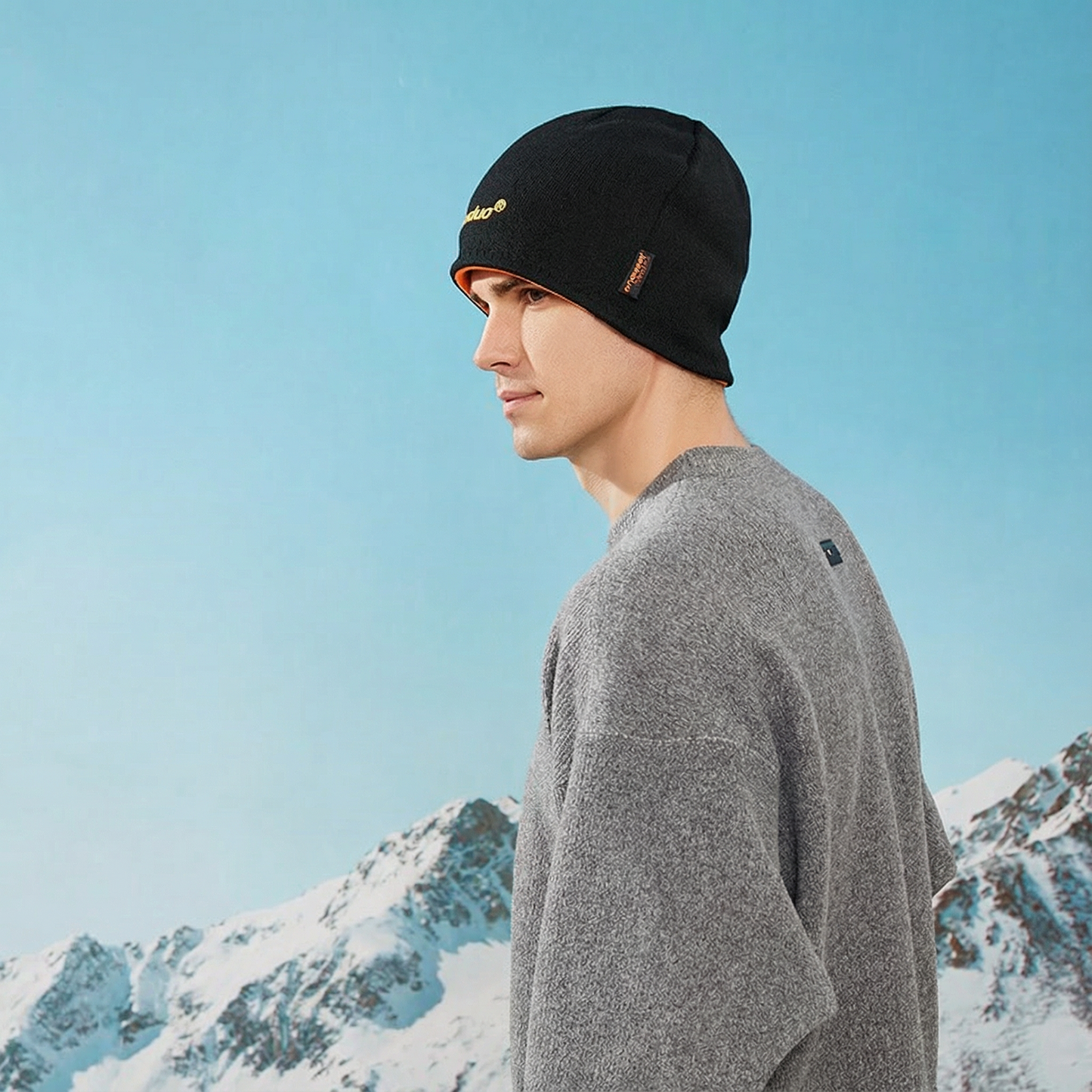 সাধারণ সূচিকর্মের বুনন করা পুরুষদের শীতকালীন বিনি টুপি