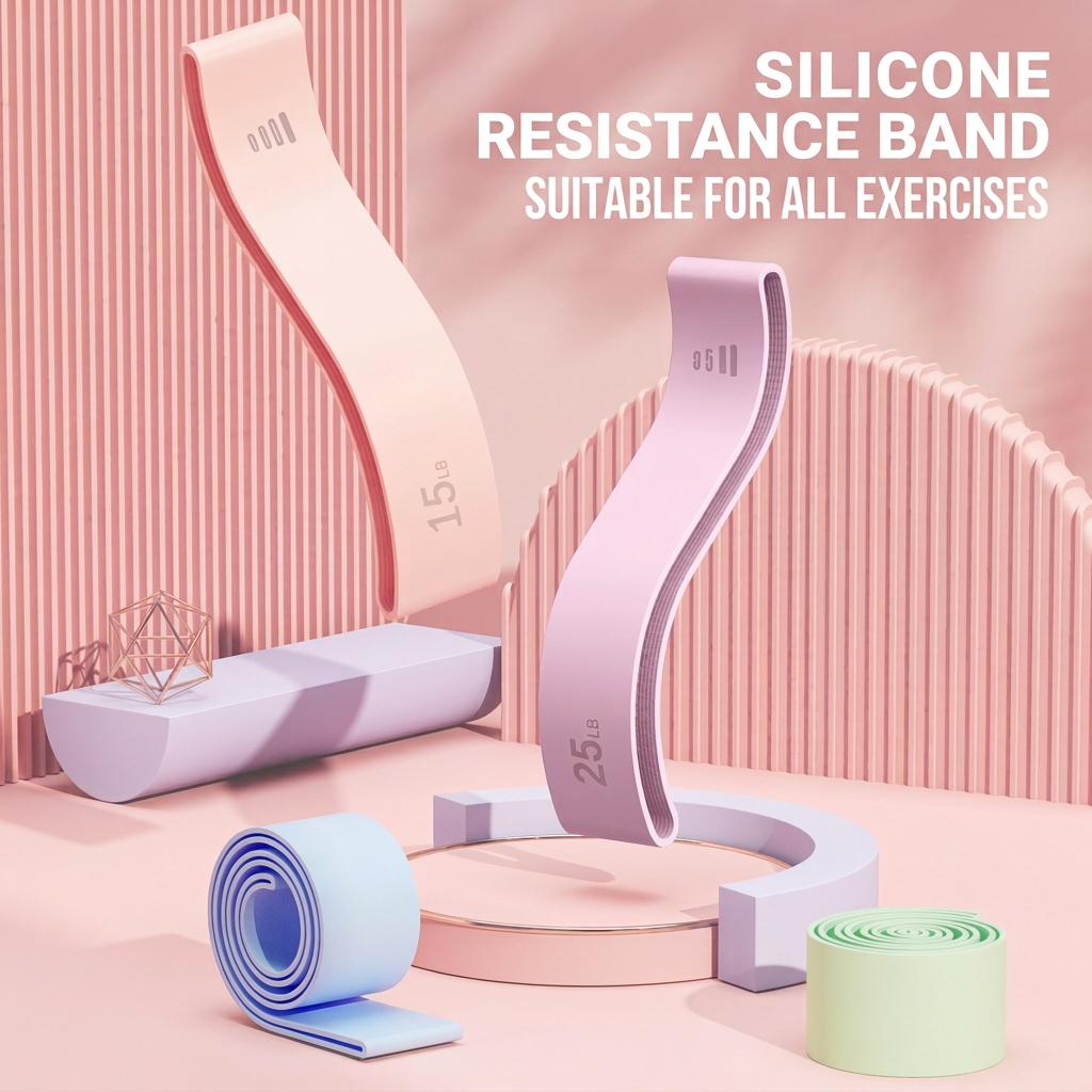 Non-Slip Silicone Hip Resistance Band for Targeted Glute Strength Training