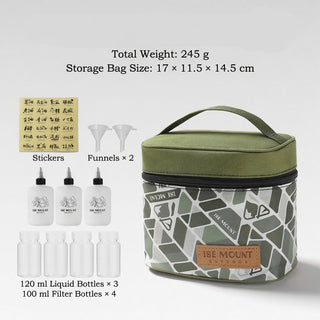 Compact Travel Organizer Bag Set Seven Piece Storage Handheld Cosmetic