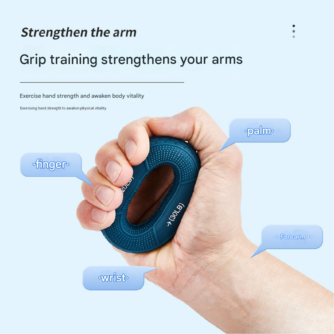 Hand strength rehabilitation Silicone finger grip ring