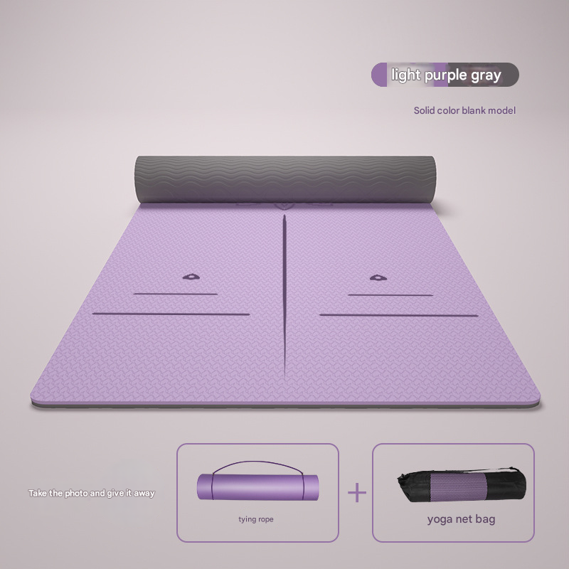 Widened and thickened TPE yoga non slip fitness mat