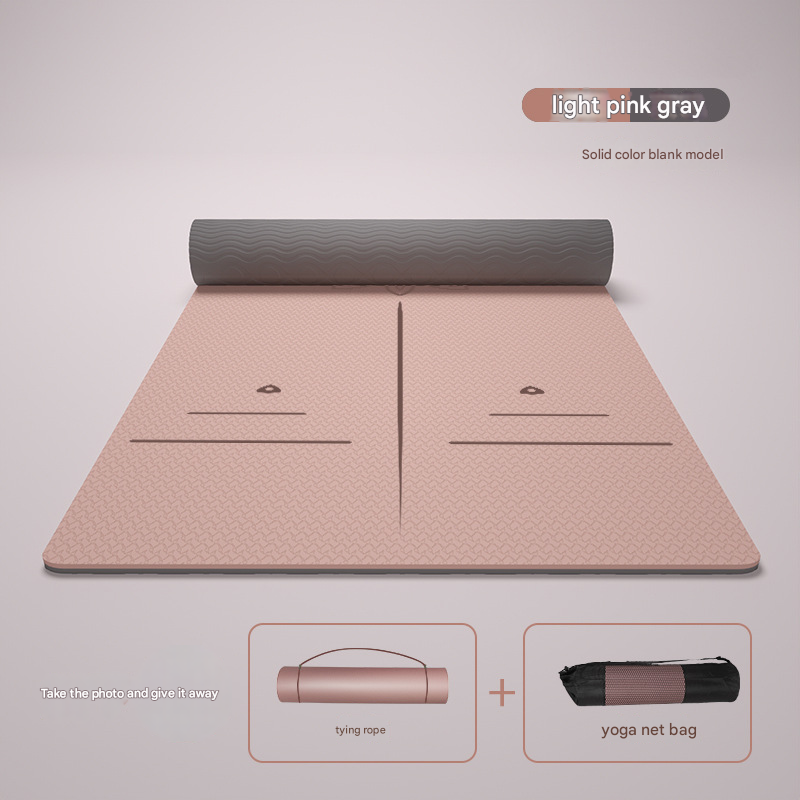 Widened and thickened TPE yoga non slip fitness mat
