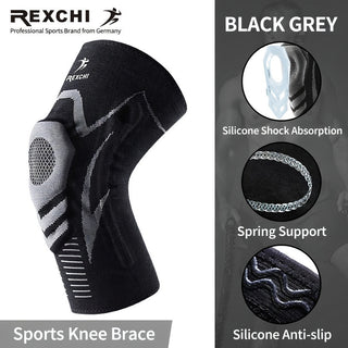 REXCHI Elastic Compression Leg Sleeves for Basketball Running and Cycling