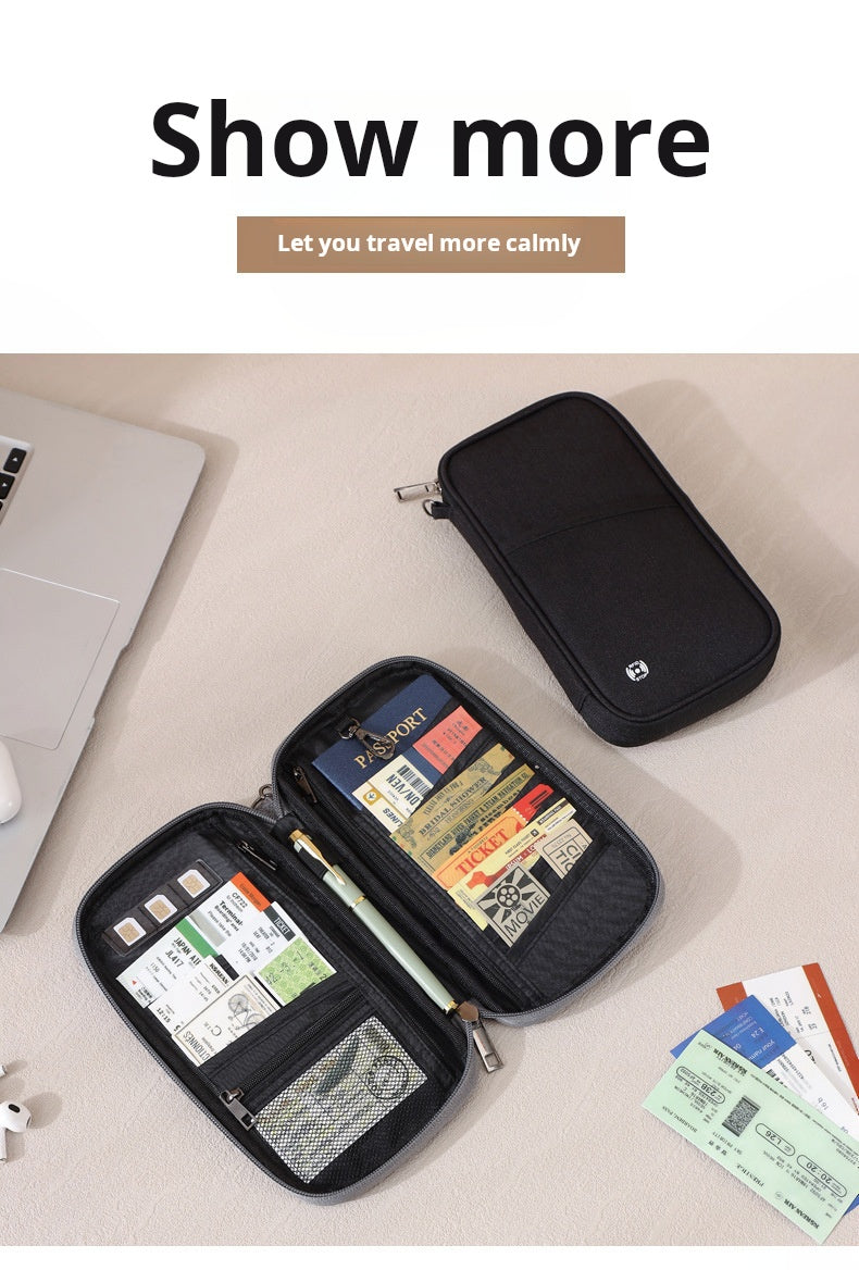 Multi-Functional Travel Document Organizer Bag