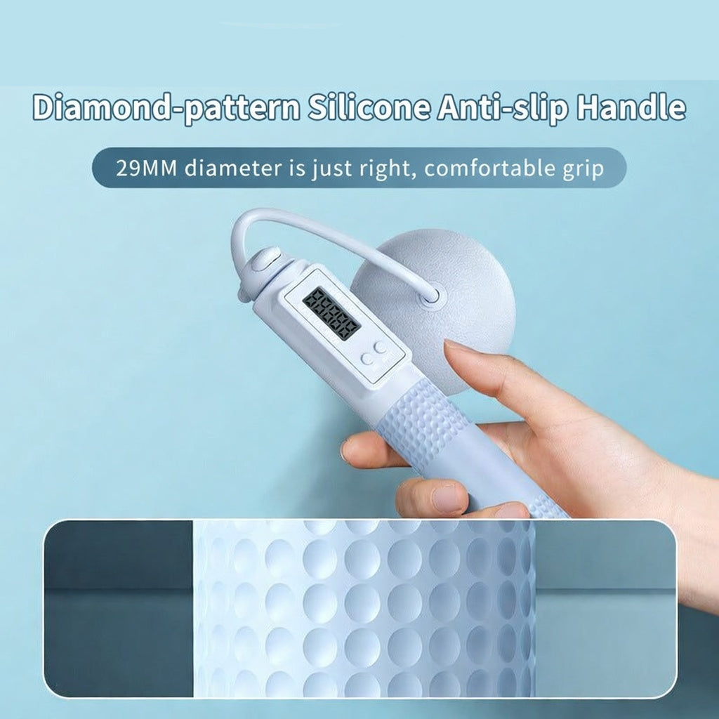 Smart Electronic Counting Jump Rope with Weighted Cordless Exercise Balls