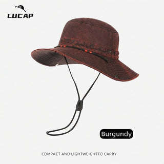 Retro Waterproof Quick Dry Sun Protection Wide Brim Cowboy Hat