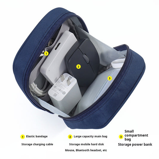Large capacity  shockproof power charger, data cable storage bag