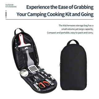 ISE MOUNT Travel Tableware Organizer Bag For Camping Picnic Storage