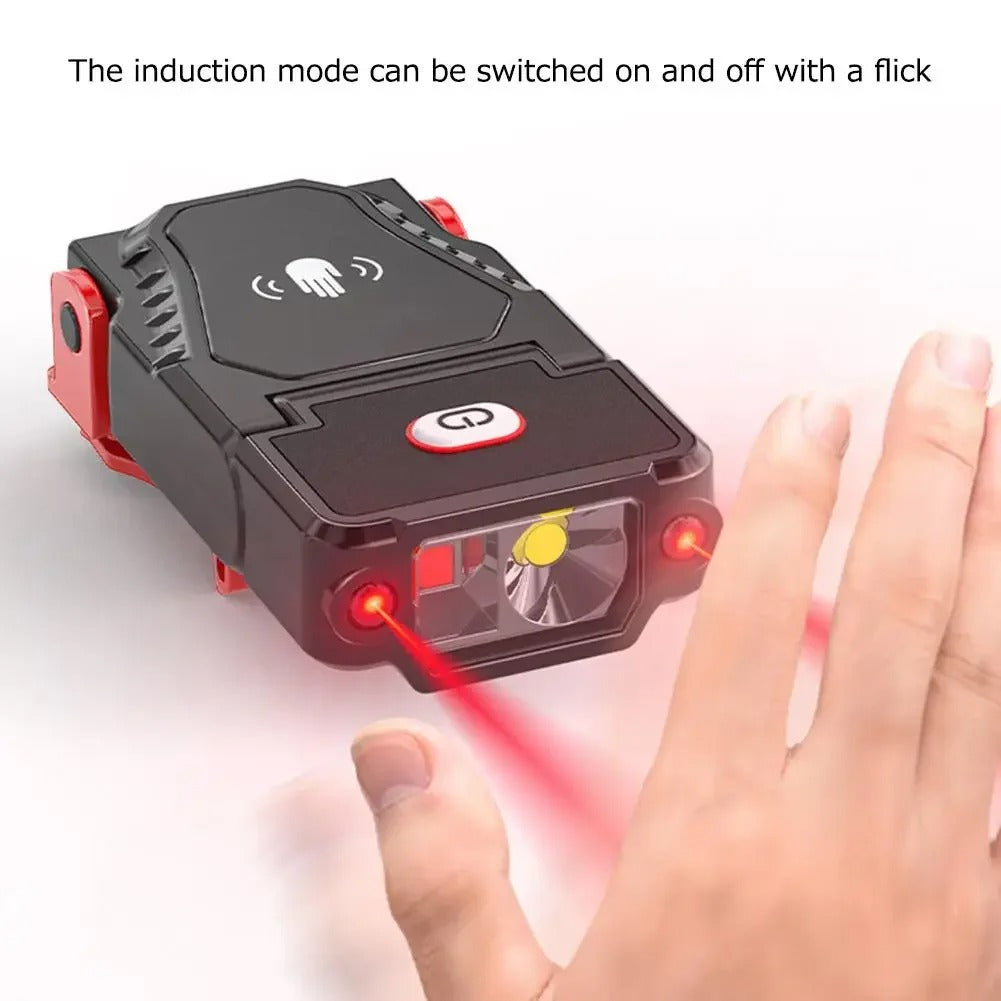 Smile Shark Sensor Cap Clip, Strong Head-Mounted, Ultra-light Portable Clip Light