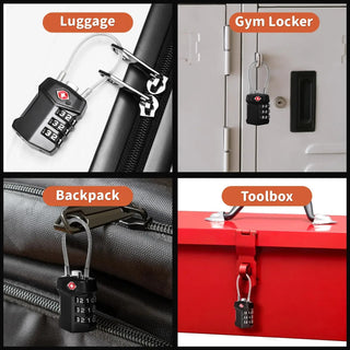 Smart Combination TSA Safe 3 digit combination travel luggage Lock.