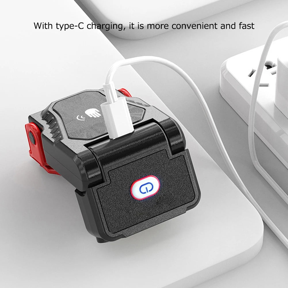 Smile Shark Sensor Cap Clip, Strong Head-Mounted, Ultra-light Portable Clip Light