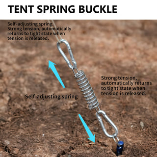 DAWN TRIP Stainless Steel Tent Spring Buckle Wind Rope Hook