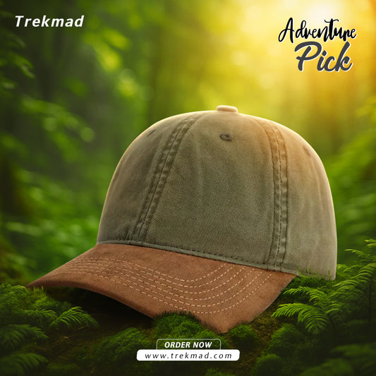 Contrasting canvas summer soft top hat