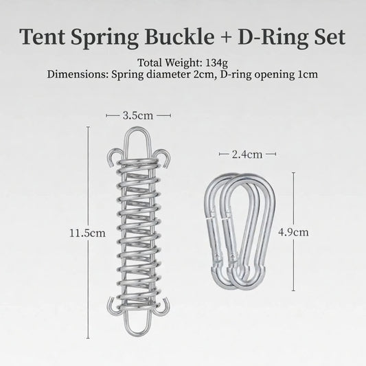 DAWN TRIP Stainless Steel Tent Spring Buckle Wind Rope Hook