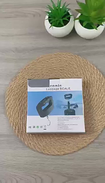 GH-A10 Portable Electronic Luggage Scale 50kg Backlit Display Hook