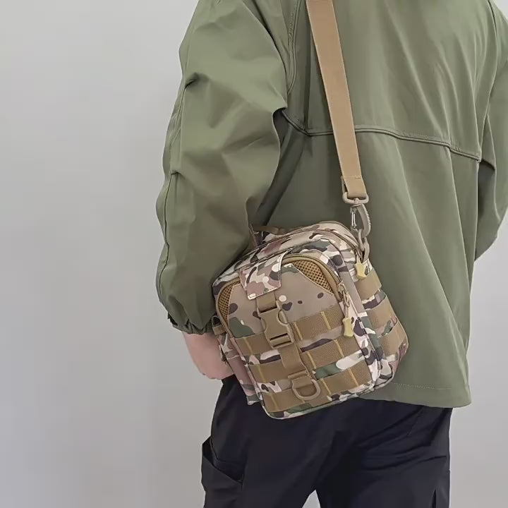 Men's Camouflage One-Shoulder Bag Waterproof Oxford Travel Sling
