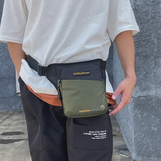 Men's Waterproof Nylon Waist Pack Chest Bag 6804