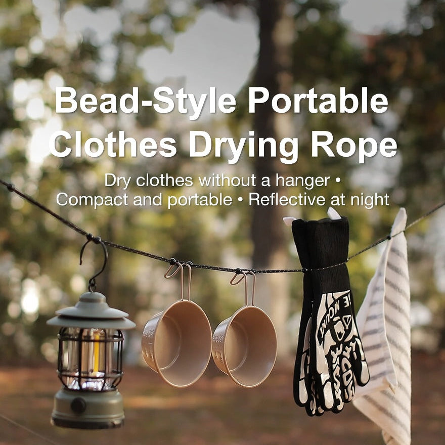 ISE MOUNT 3 Meter Retroreflective Windproof Drying Rope Storage Kit