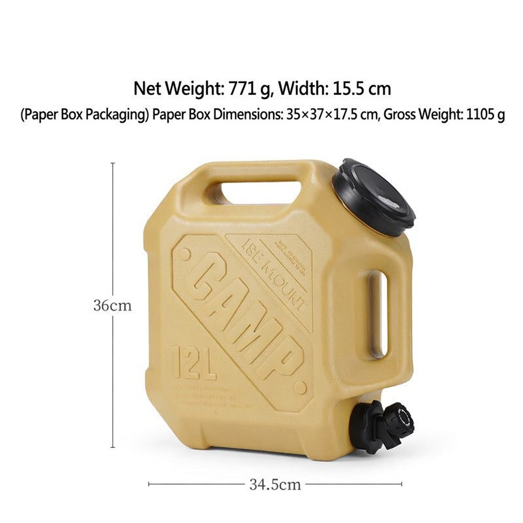 ISE MOUNT 12L Outdoor Water Bucket Faucet Double Handle Set