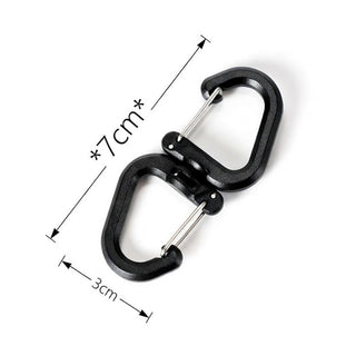ISE MOUNT Portable 360 Rotary Hook S Hook Multifunction Buckle