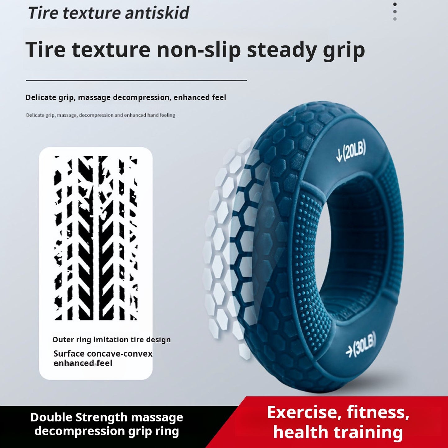 Hand strength rehabilitation Silicone finger grip ring