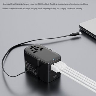 Multifunctional 65W Fast Charging Travel Universal Plug Converter