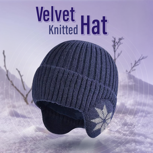Winter new warm snowflake woolen big earmuffs