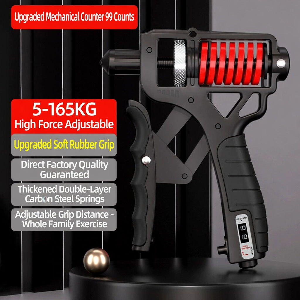 Adjustable Heavy Duty Hand Grip Strengthener with Digital Counter